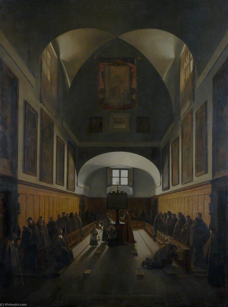 The Choir Of The Capuchin Church, Rome — François Marius Granet