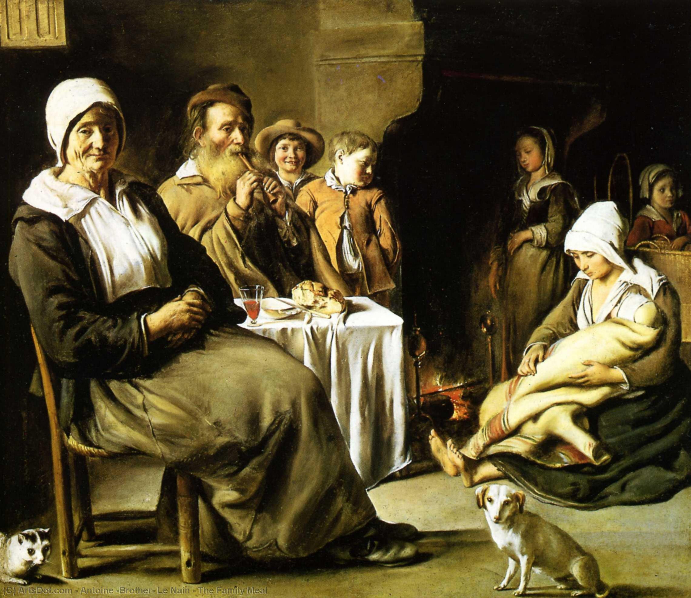 The Family Meal — Antoine (brother) Le Nain