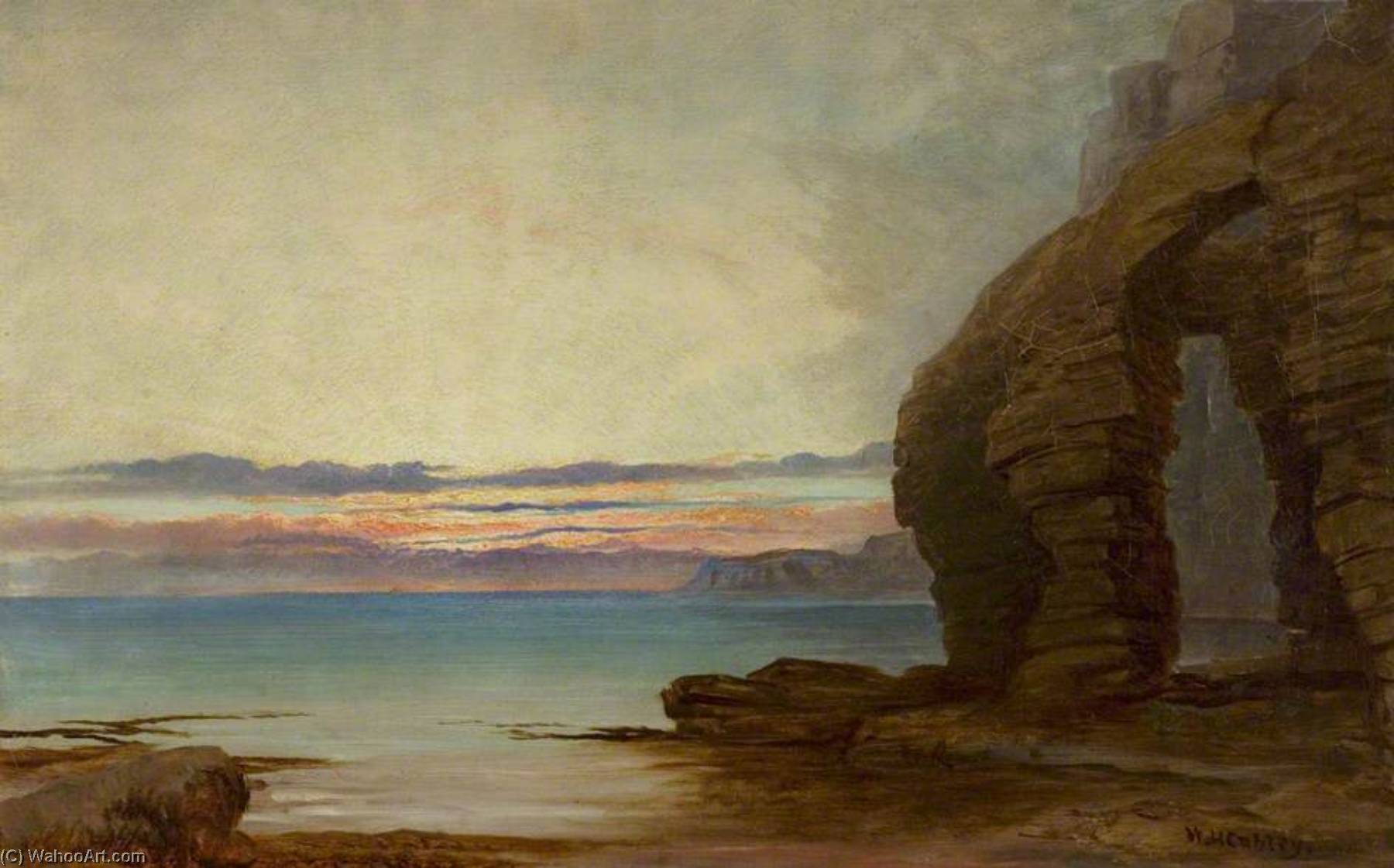 Sunset At Bridlington, East Yorkshire — William Harold Cubley