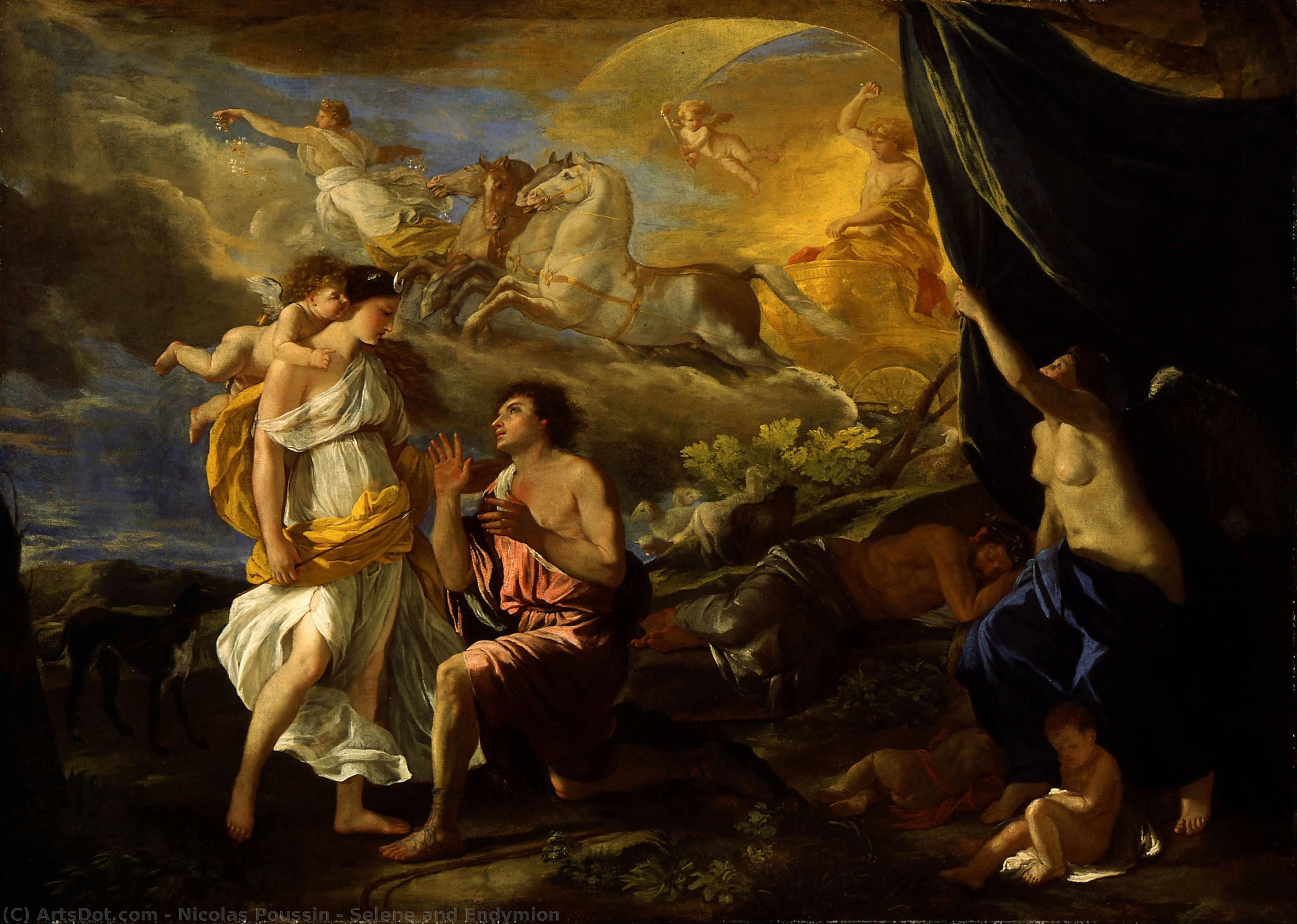 Selene And Endymion — Nicolas Poussin