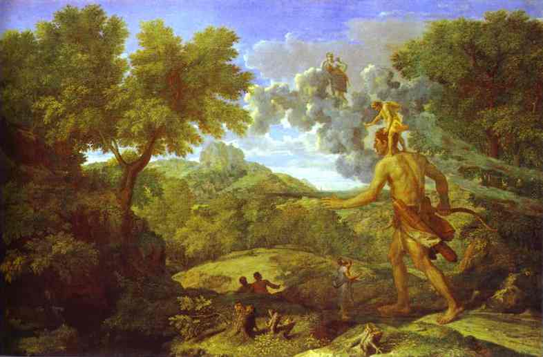 Landscape With The Blind Orion Looking For Sun — Nicolas Poussin