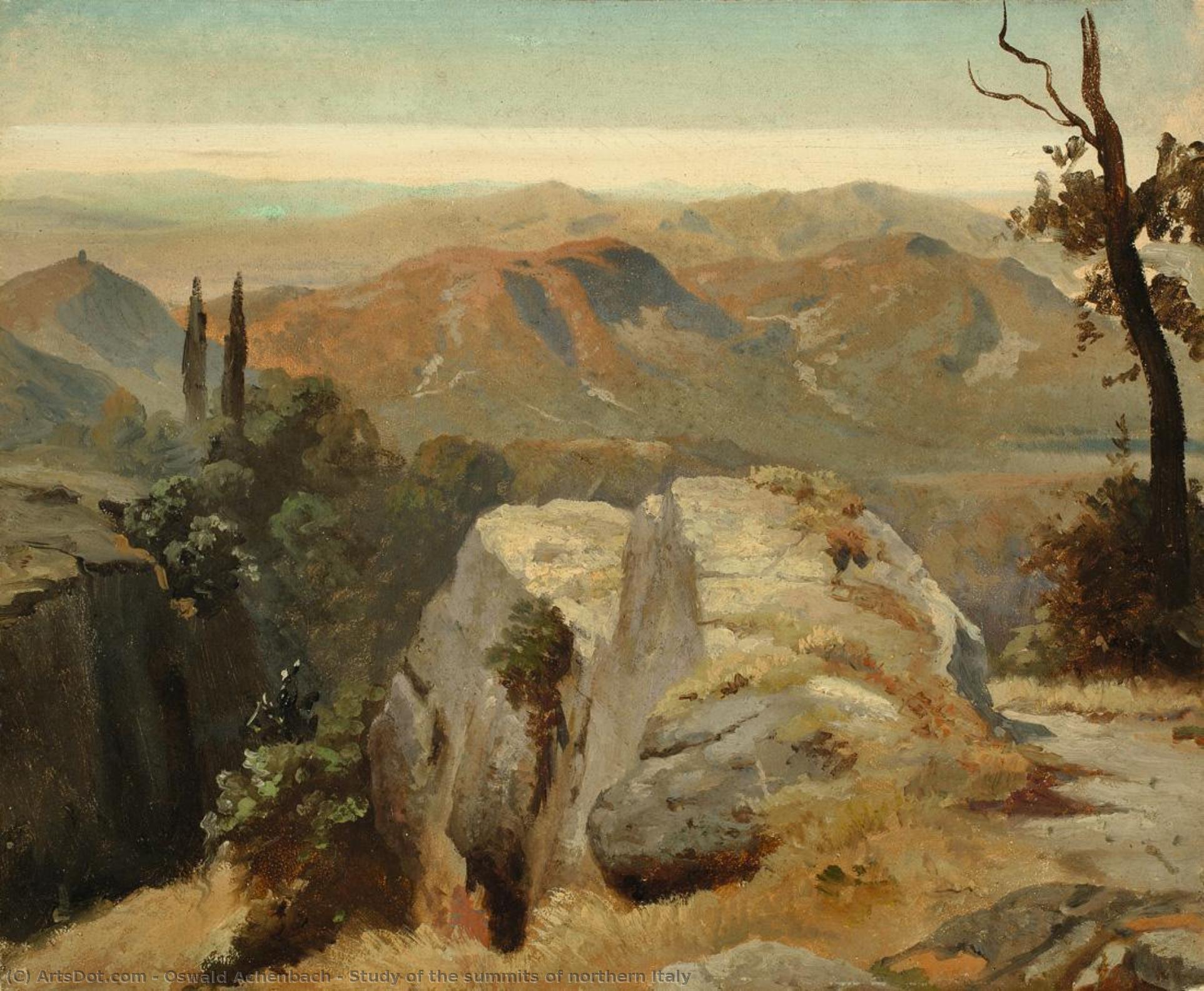 Study Of The Summits Of Northern Italy — Oswald Achenbach