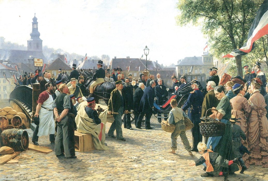 Ankunft Seiner Majestät In Saarbrücken — Anton Von Werner