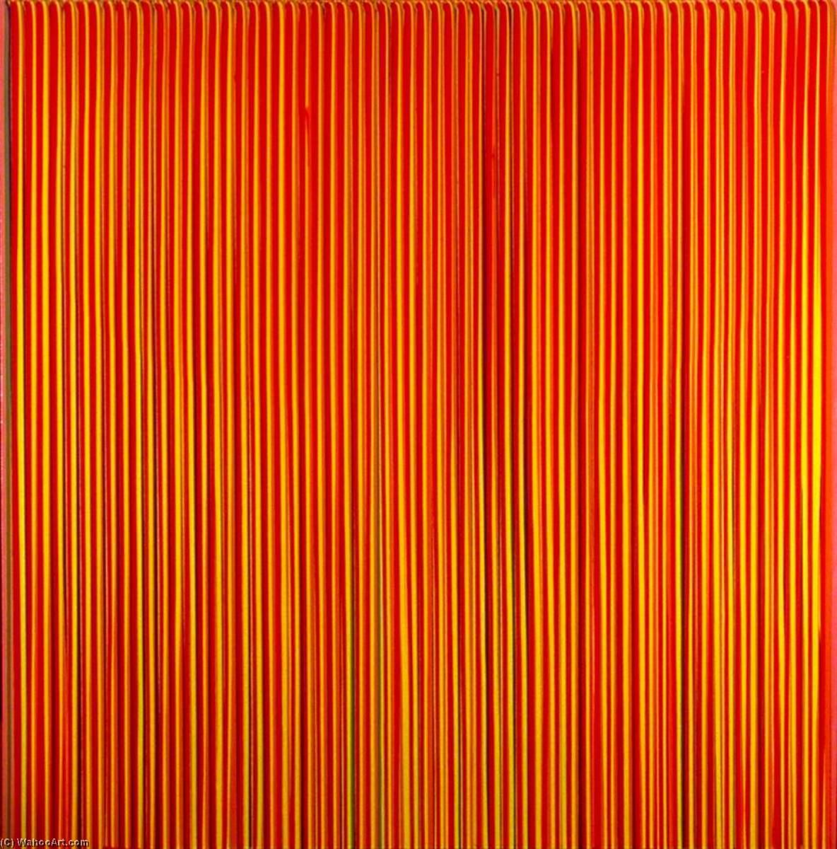 Poured Lines, Light Red, Green, Blue, Yellow, Orange, Yellow, Red — Ian Davenport
