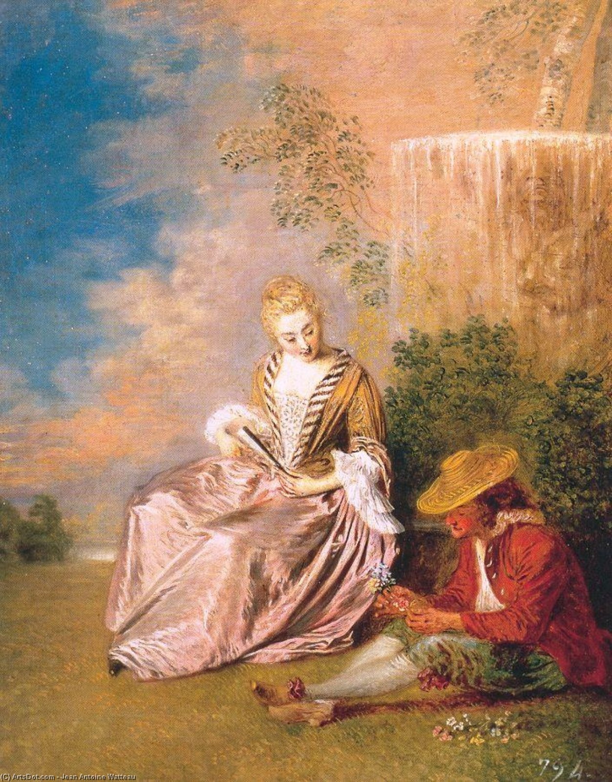 The Anxious Lover — Jean-antoine Watteau