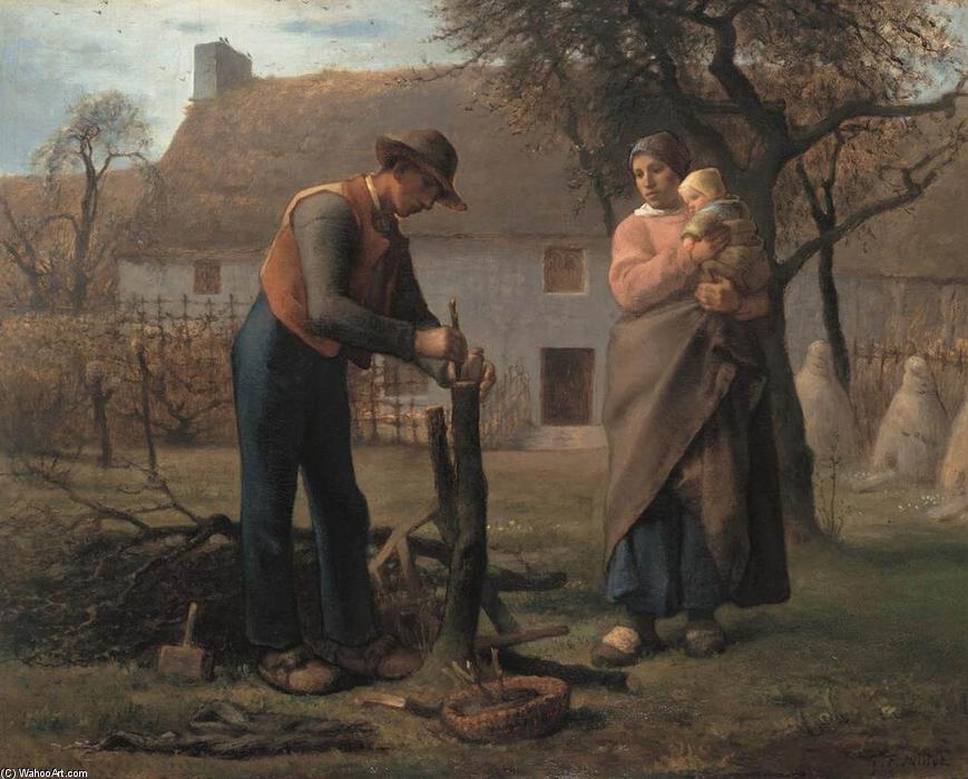 Farmer Inserting A Graft On A Tree — Jean-françois Millet