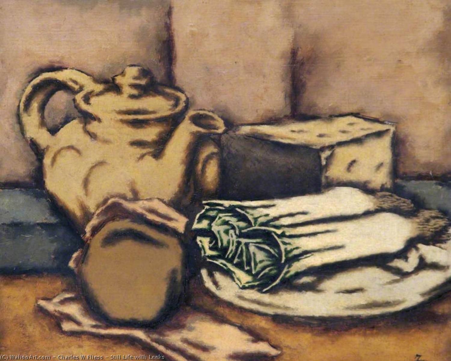 Still Life With Leeks — Charles W Fliess