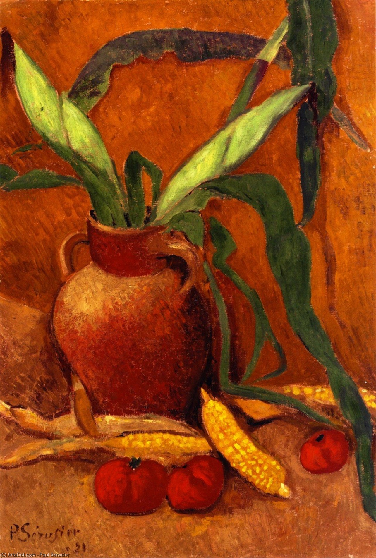 Still Life With Corn And Tomatoes — Пол Серизије