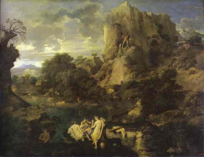 Landscape With Hercules And Cacus — Никола Пусен