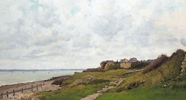 By The Sea, Normandy (2) — Jean-baptiste-antoine Guillemet