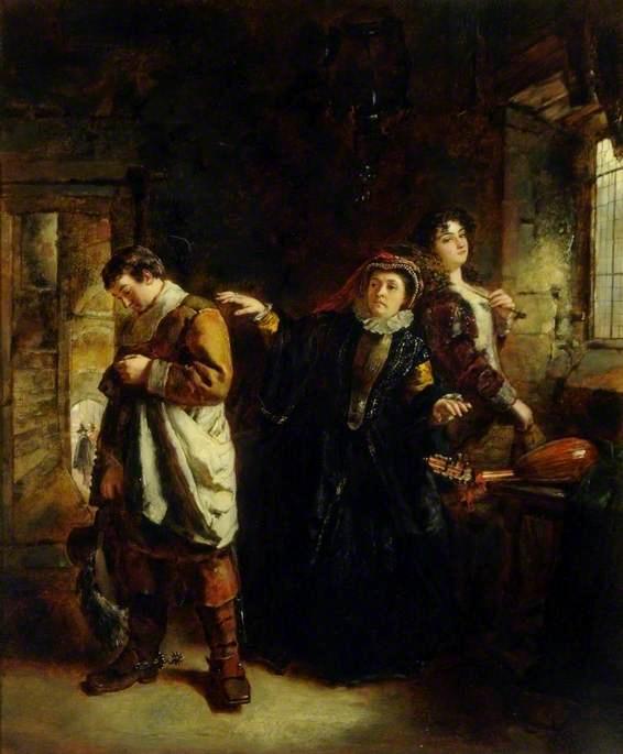 Interior With Figures — Daniel Pasmore