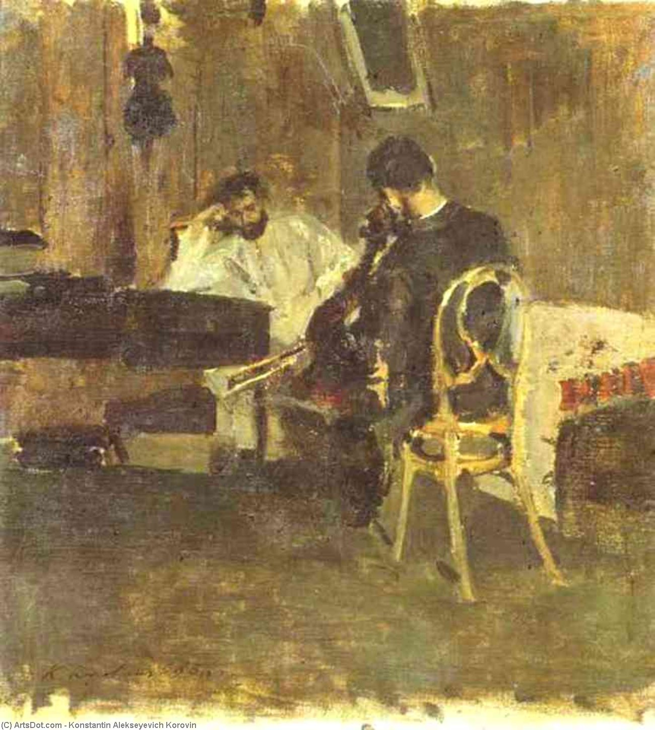 In A Room. — Konstantin Alexeievitch Korovin