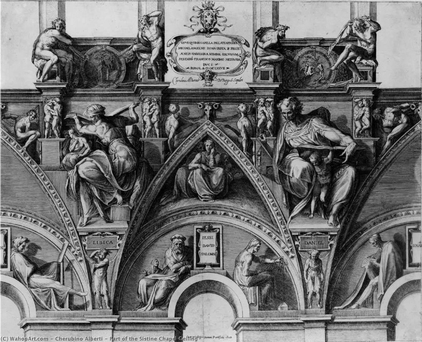 Part Of The Sistine Chapel Ceiling — Cherubino Alberti