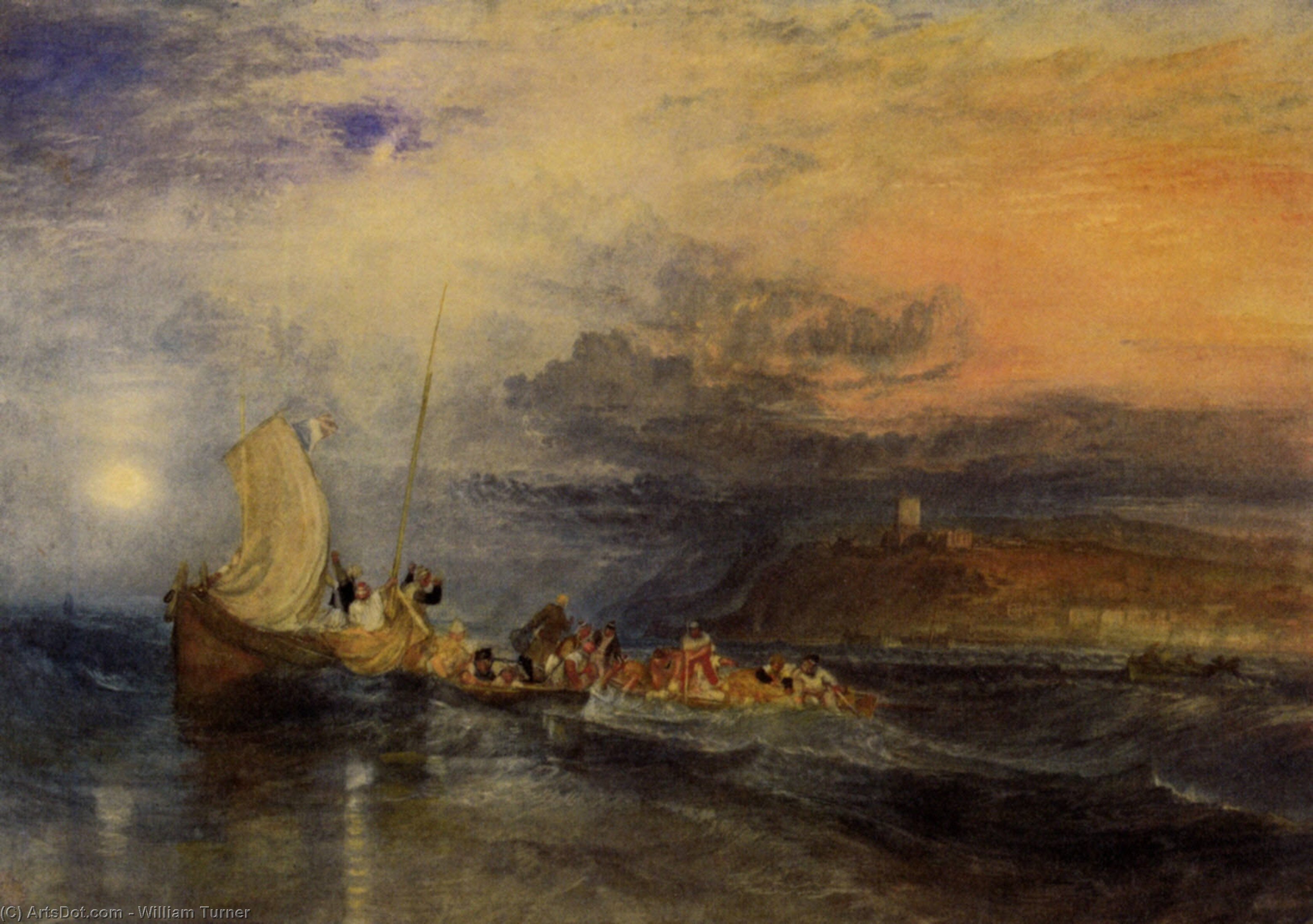 Folkestone From The Sea — Joseph Mallord William Turner