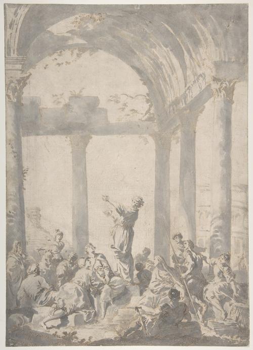 Saint Paul Preaching In Athens — Giovanni Paolo Panini