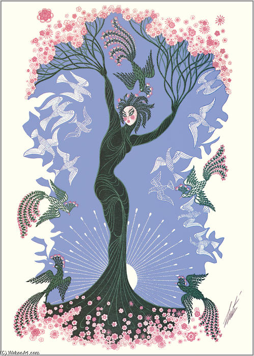 The Seasons, Spring — Erté