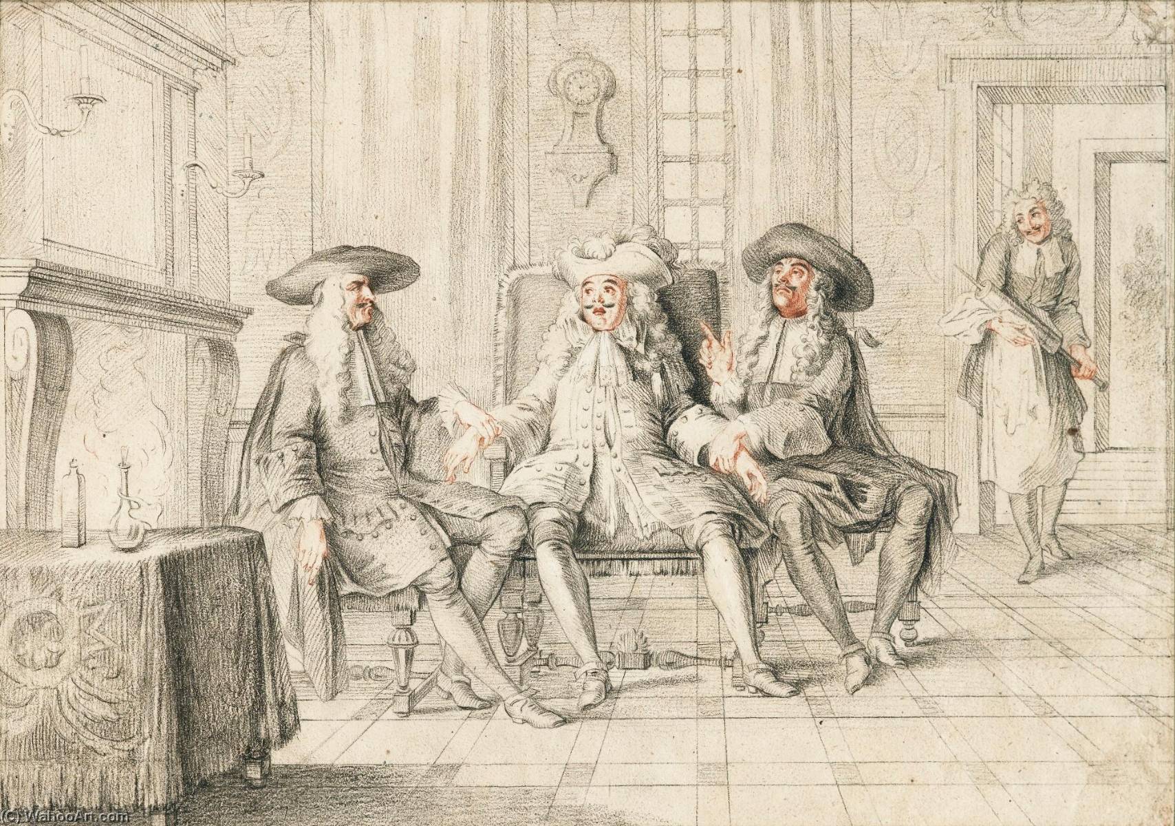 Illustration Of Act I, Scene Ix Of 'monsieur De Pourceaugnac' By Molière — Charles Antoine Coypel Iv