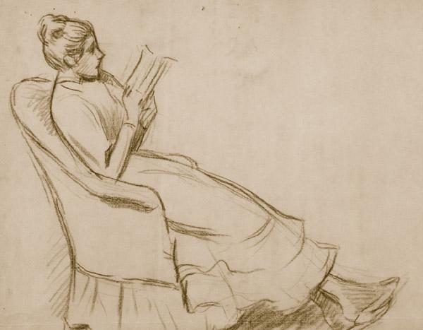 Woman On An Armchair — Federico Zandomeneghi