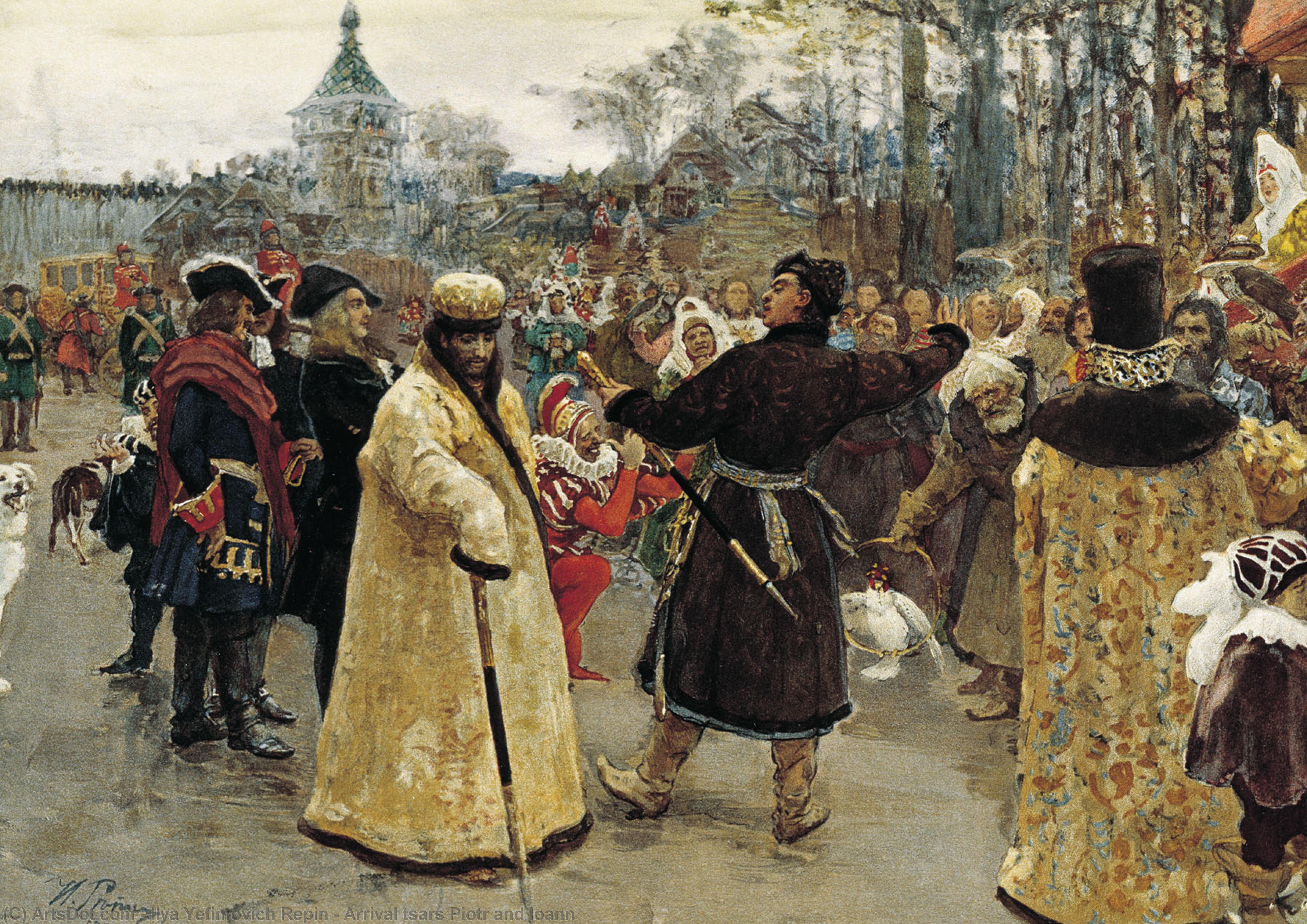 Arrival Tsars Piotr And Ioann — Илья Репин