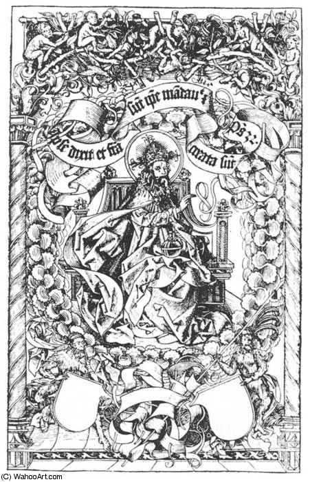 God The Father Enthroned — Michael Wolgemut