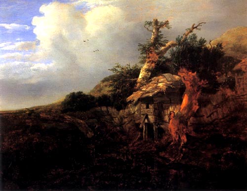 Dune Landscape With Hut — ヤコブ・イザックソン・ファン・ルイスダール