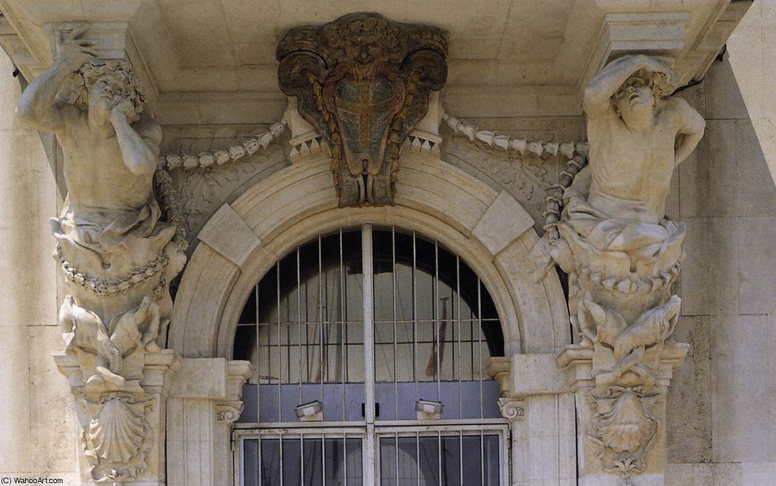 Door Of The Hôtel De Ville At Toulon — Pierre Puget
