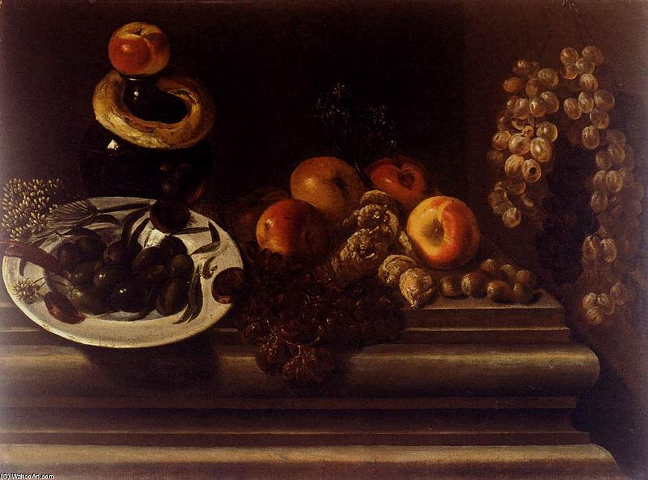 Still-life Of Fruit And A Plate Of Olives — Juan Bautista De Espinosa