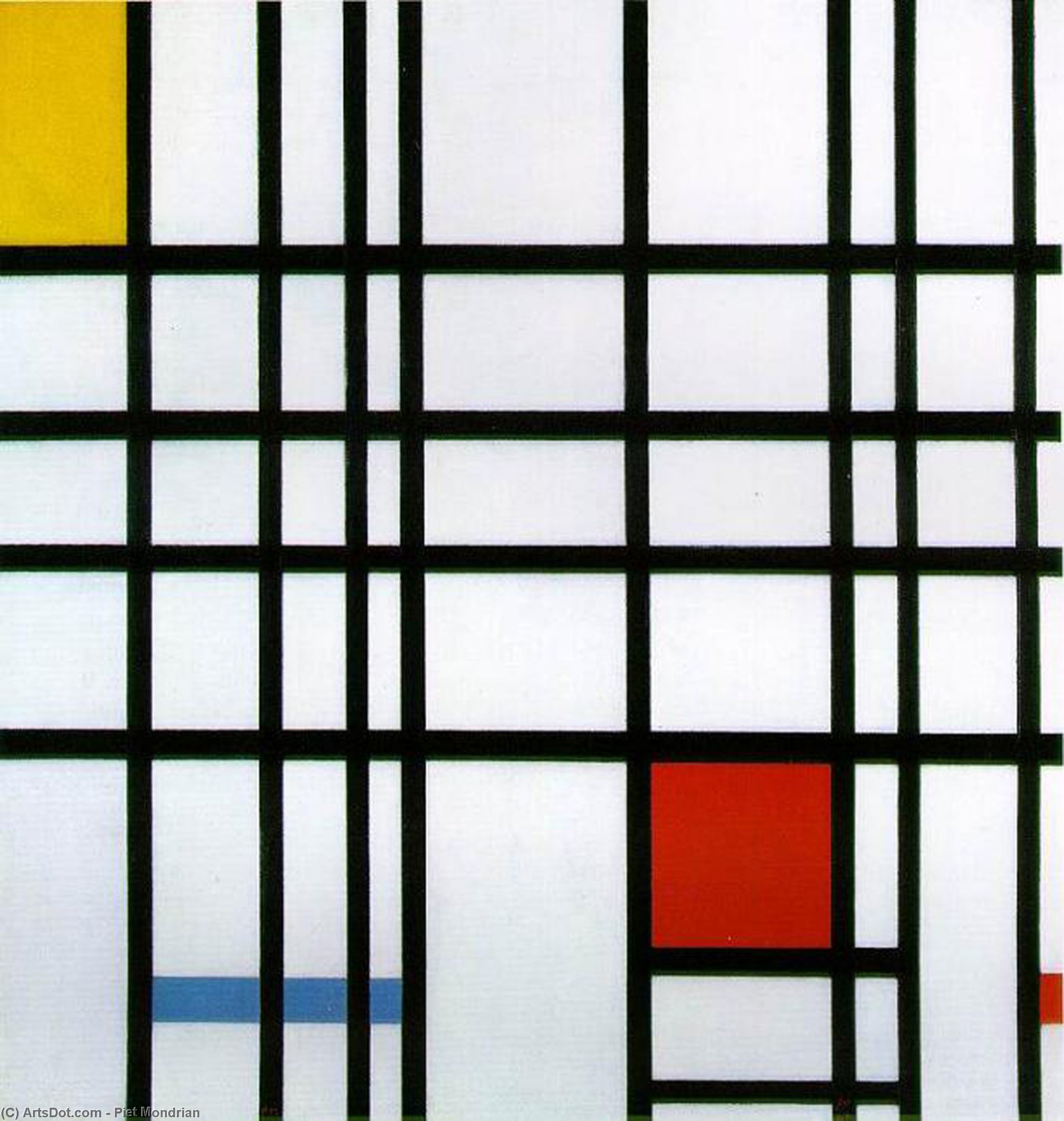 Composition With Red, Yellow And Blue — Пит Мондриан