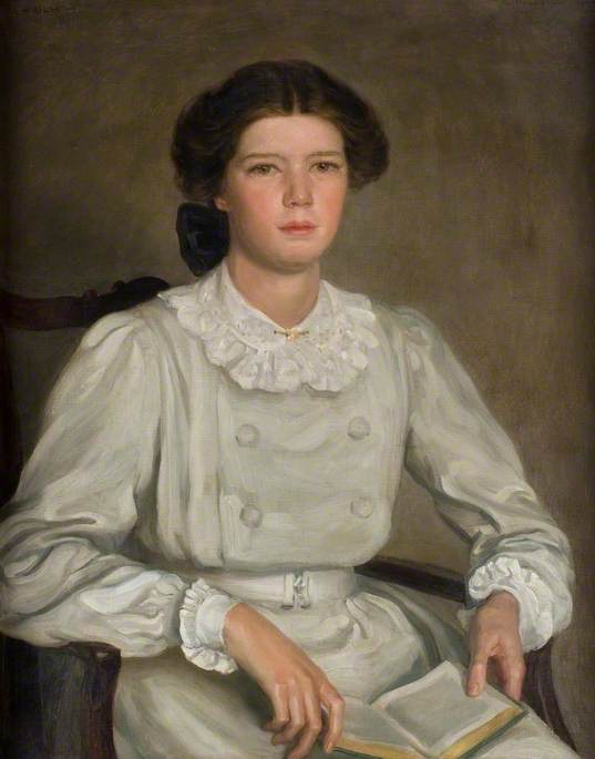 Ailsa Marr Hatton (1893–1949), In A Grey Dress — Brian Hatton