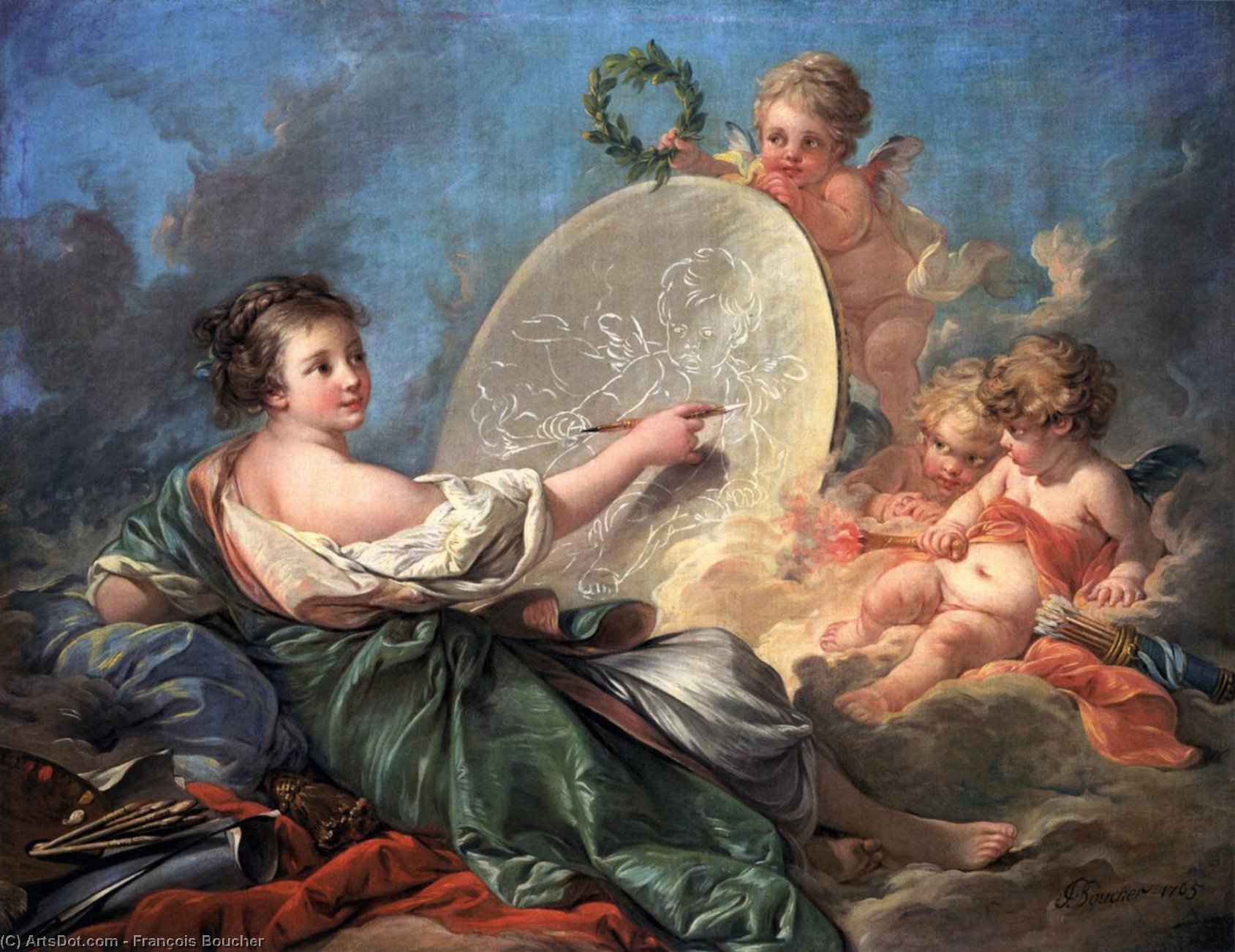 Allegory Of Painting — Франсоа Буше