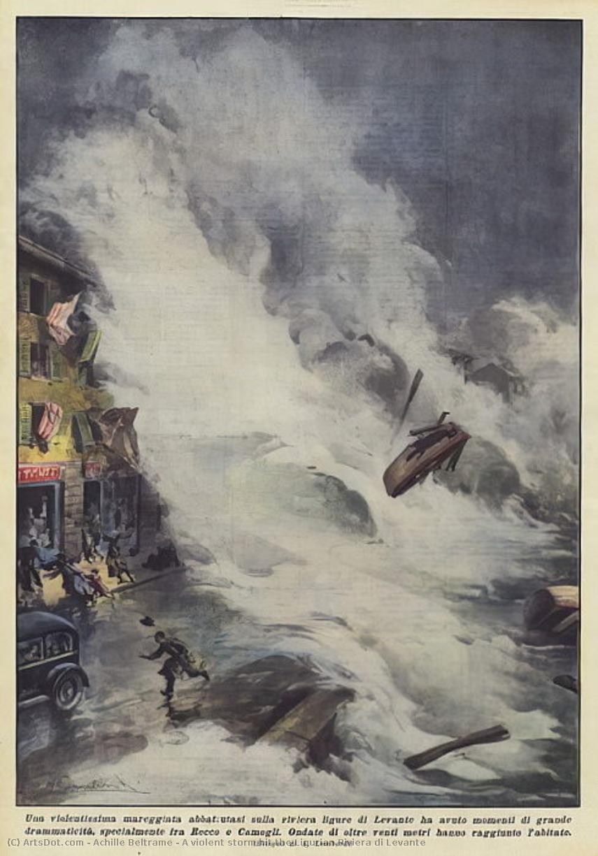 A Violent Storm Hit The Ligurian Riviera Di Levante — Achille Beltrame