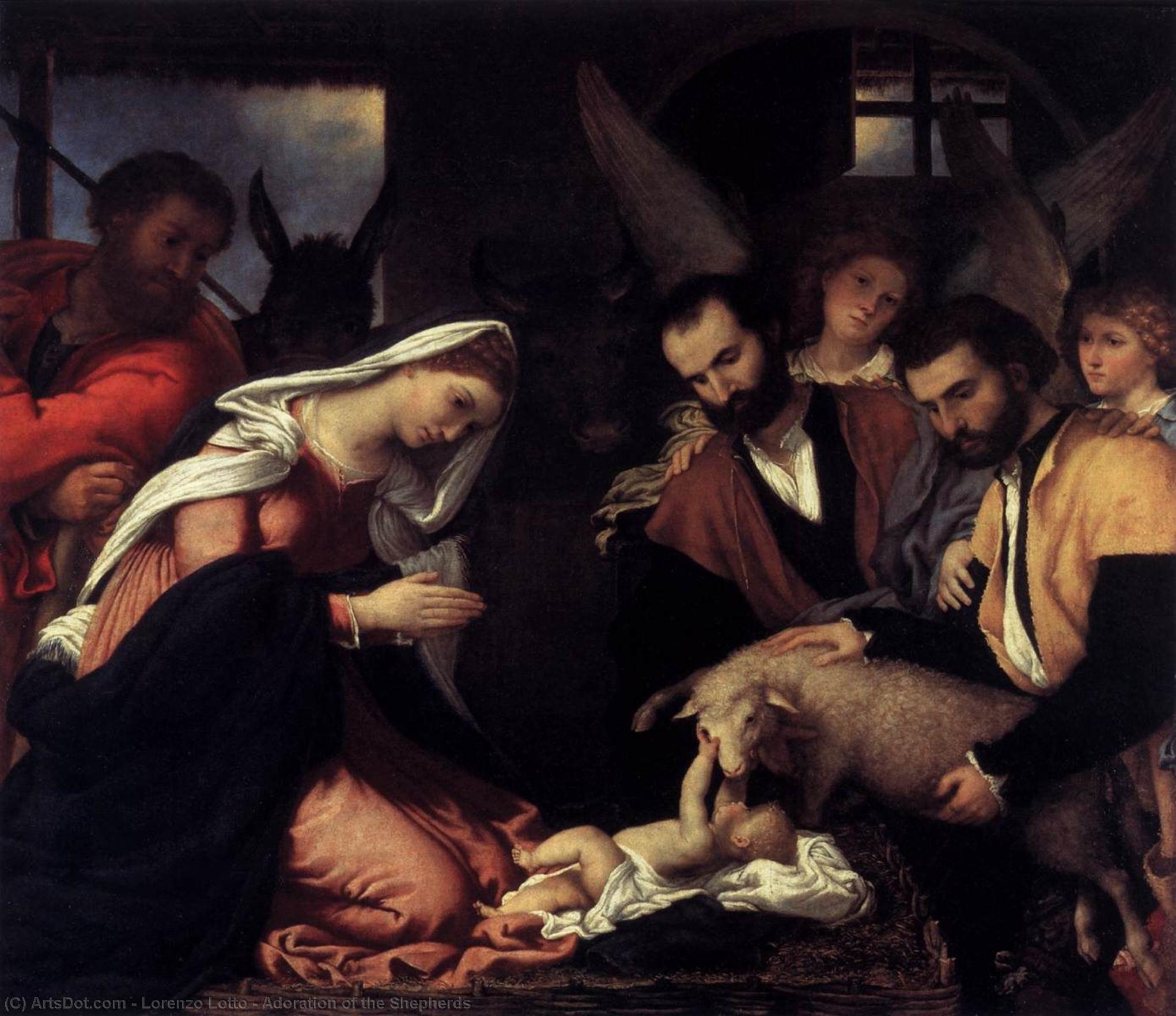 Adoration Of The Shepherds — Lorenzo Lotto