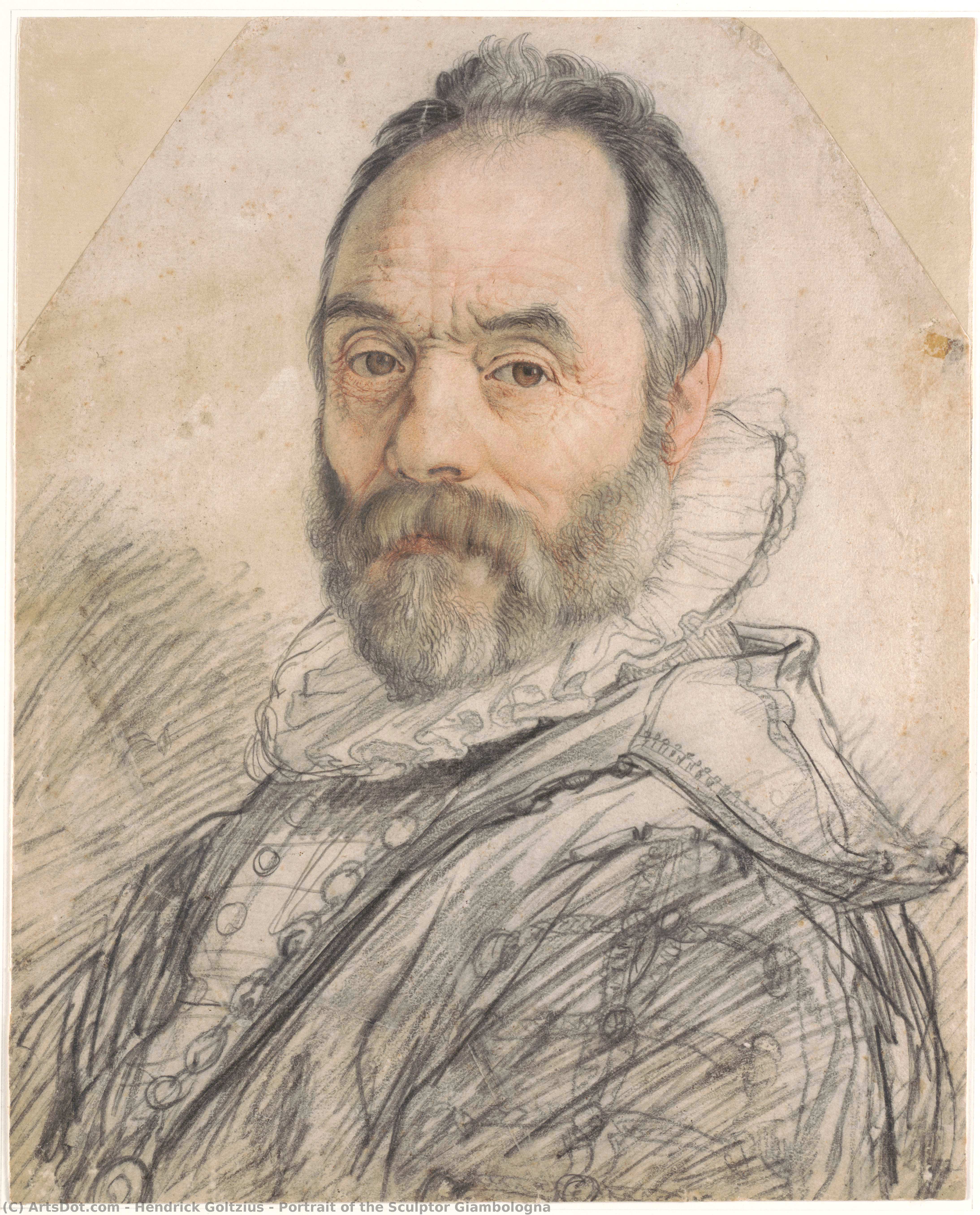 Portrait Of The Sculptor Giambologna — Hendrik Goltzius