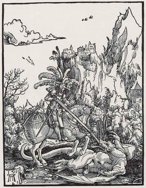 The St. George Killing The Dragon Art — Albrecht Altdorfer