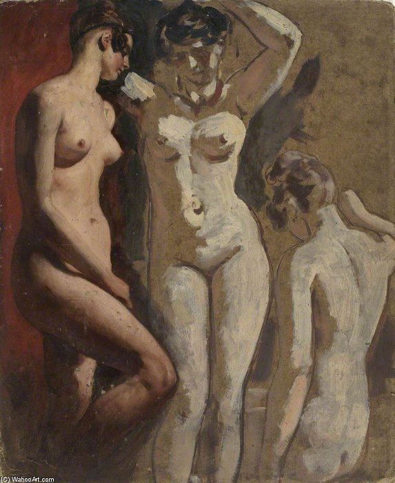 Three Standing Female Nudes — William Etty