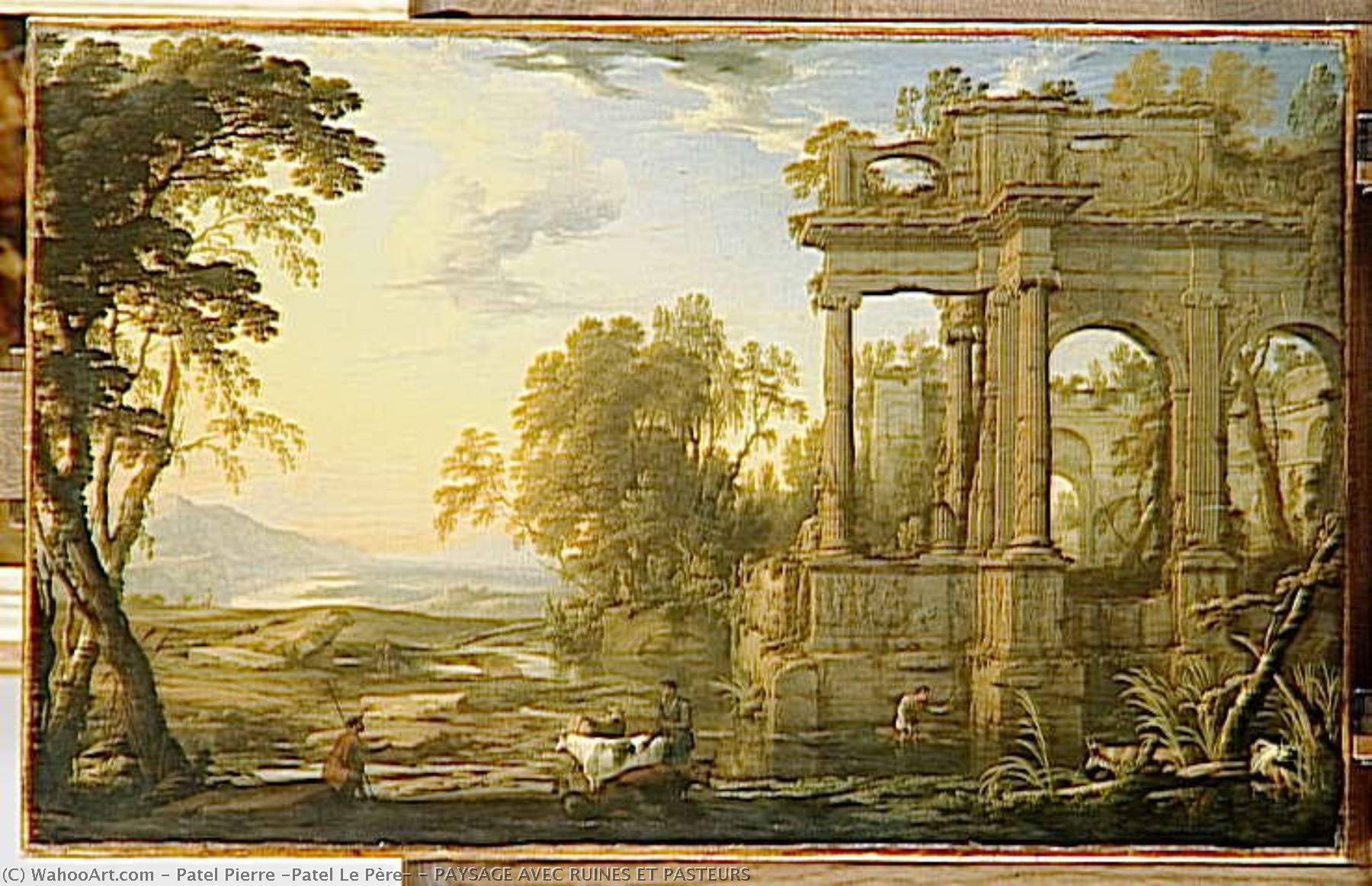 Paysage Avec Ruines Et Pasteurs — Patel Pierre (patel Le Père)
