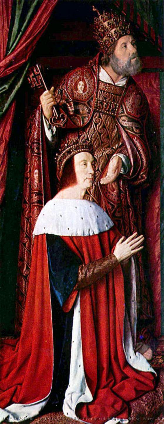Peter Ii De Beaujeu Of Bourbon With St. Peter - Left Wing Of The Bourbon Altarpiece — Jean Hey