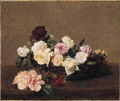 A Basket Of Roses — Henri Fantin-latour