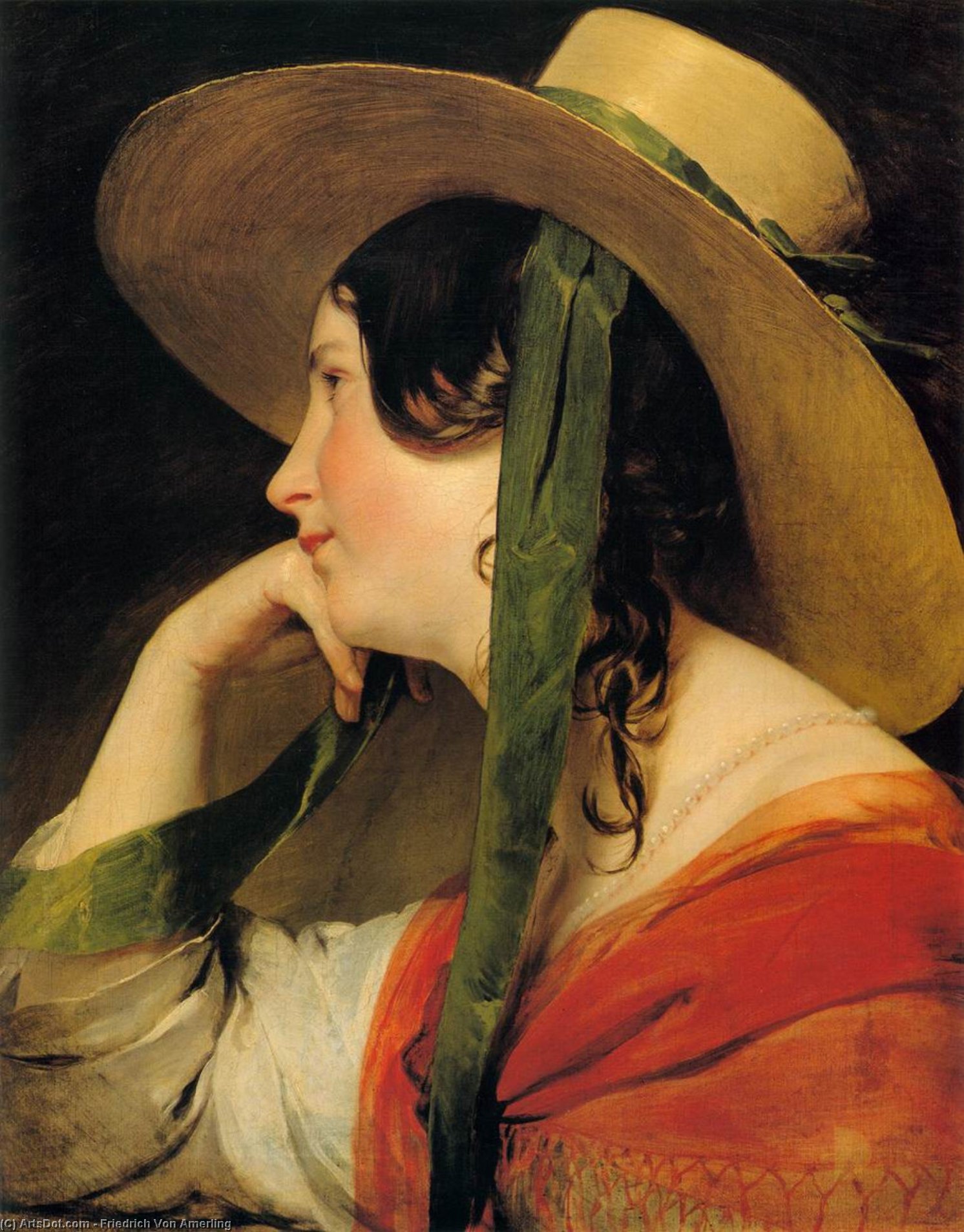 Girl In Yellow Hat — フリードリヒ・リッター・フォン・アメリング