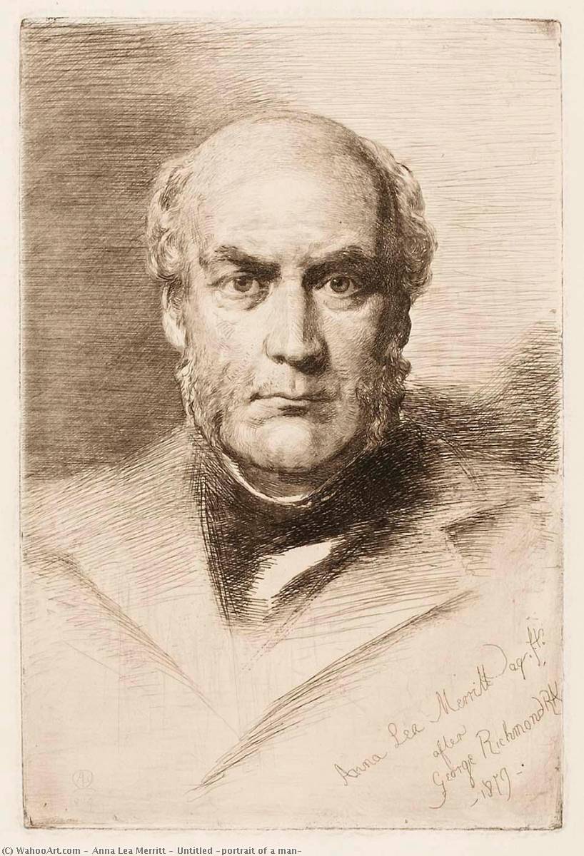 Untitled (portrait Of A Man) — Anna Lea Merritt