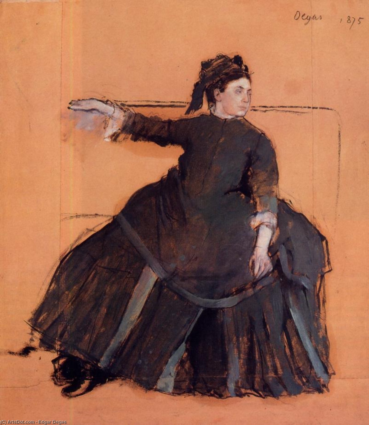 Woman On A Sofa — Edgar Degas