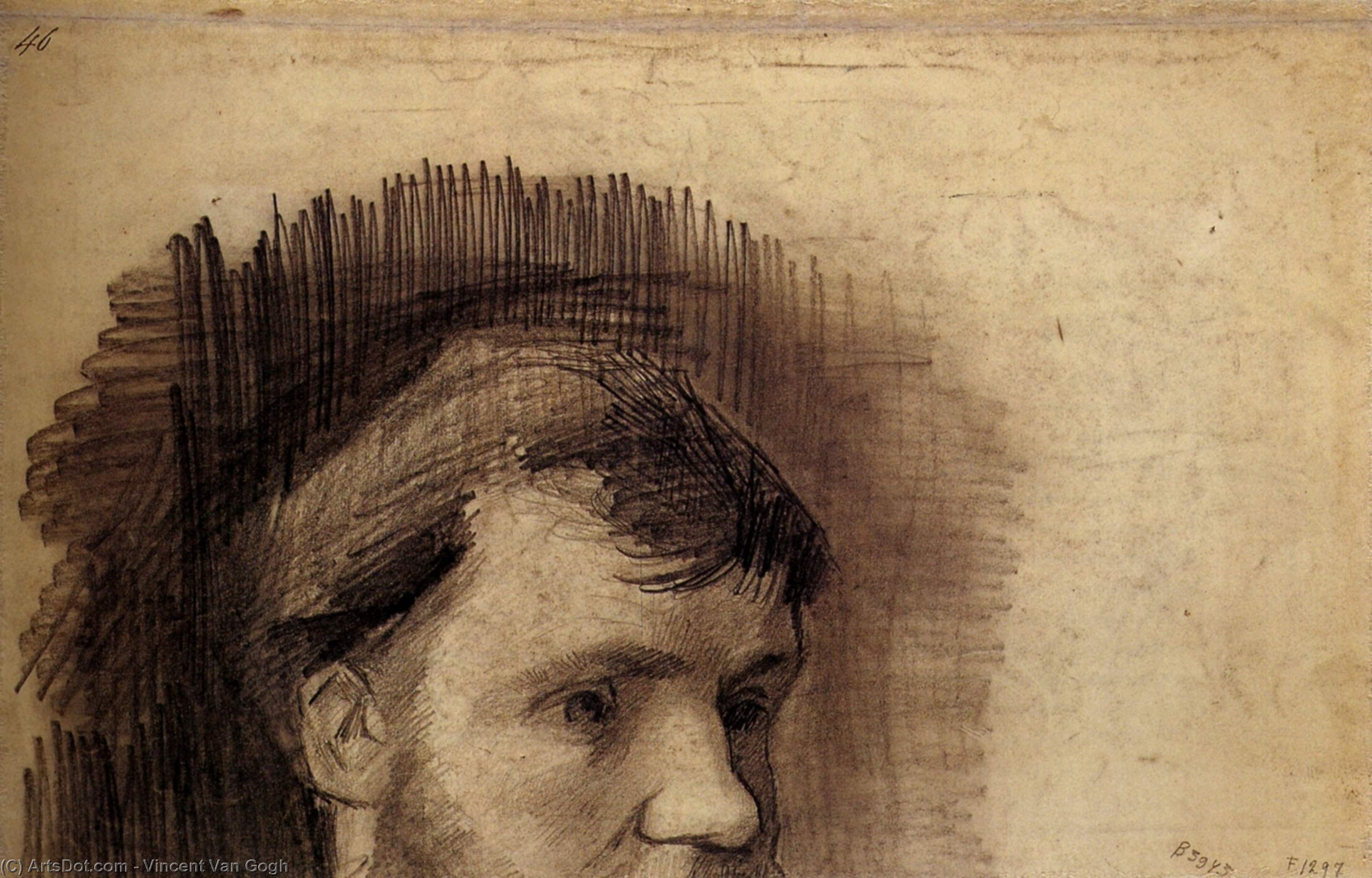 Part Of A Portrait Of Anthon Van Rappard — Vincent Van Gog