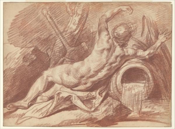Reclining River God — Jean-baptiste Greuze