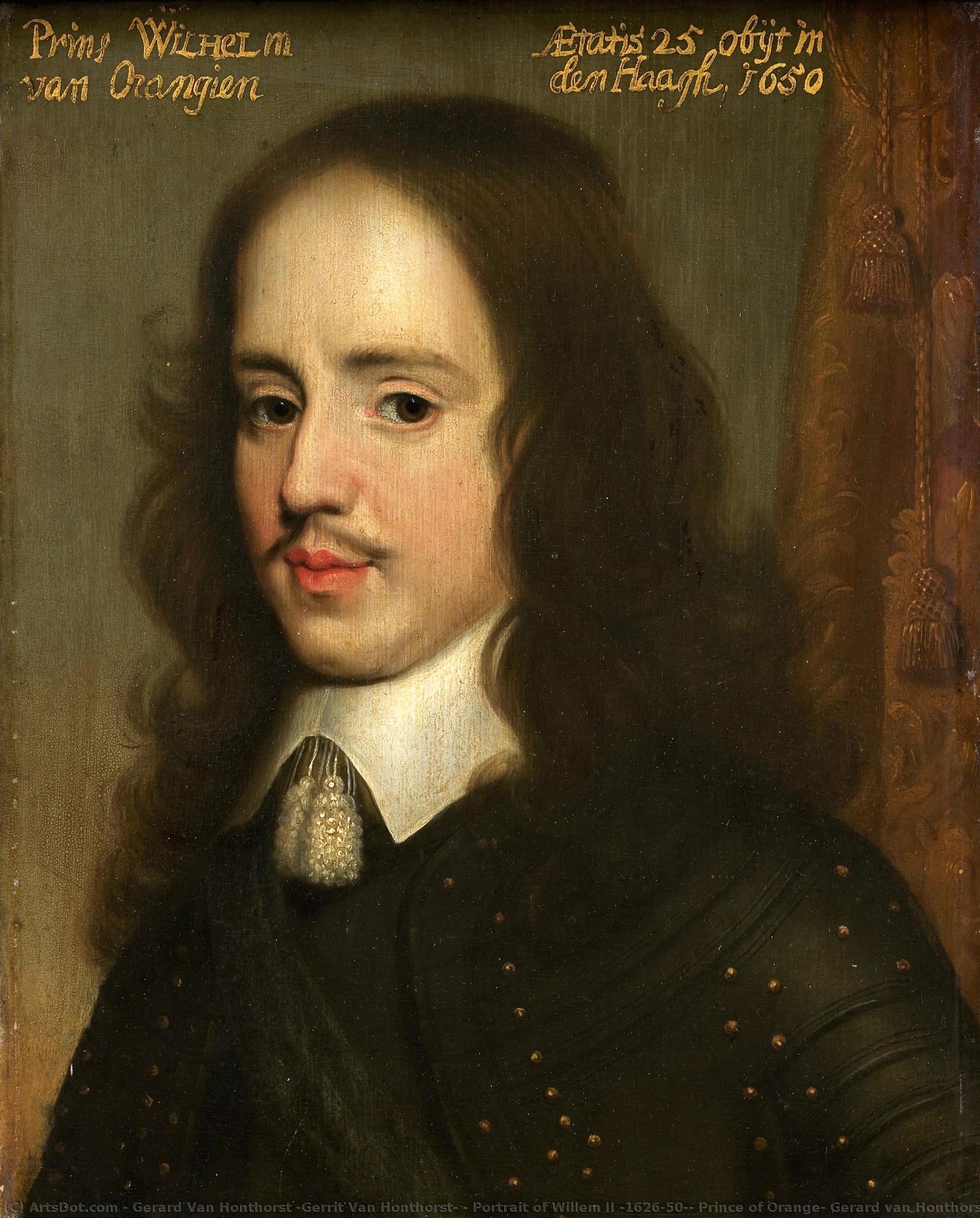 Portrait Of Willem Ii (1626-50), Prince Of Orange, Gerard Van Honthorst (workshop Of), C. 1653 — Gerard Van Honthorst