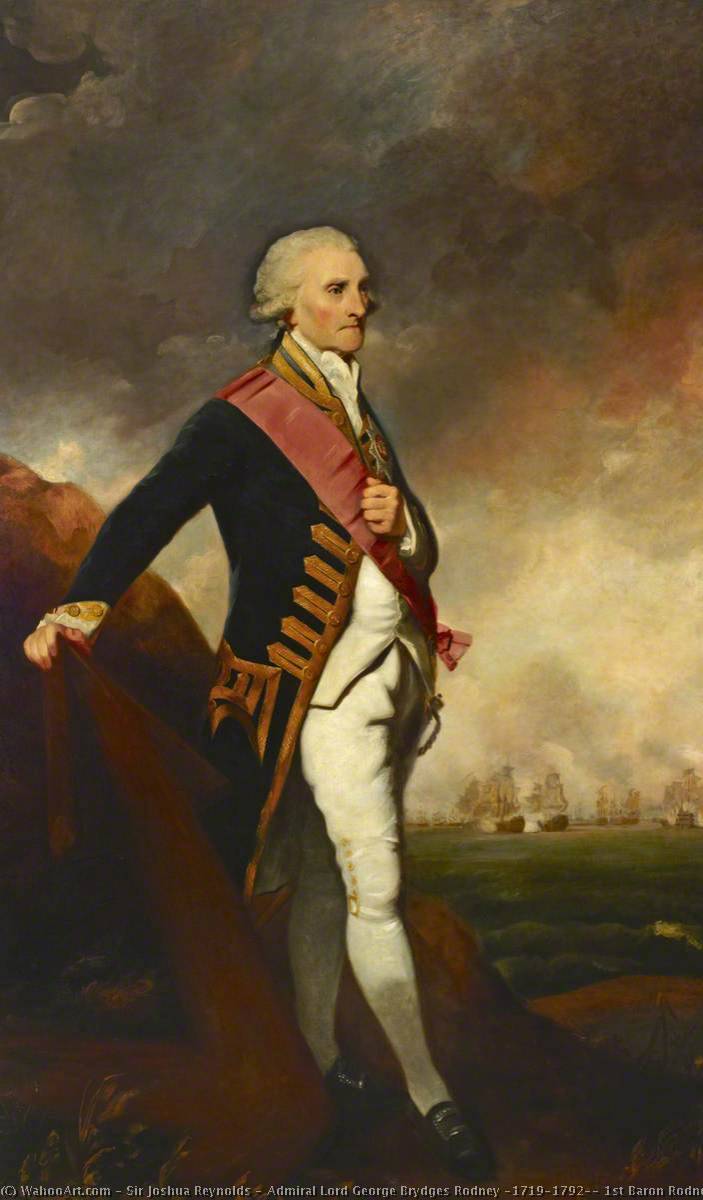 Admiral Lord George Brydges Rodney (1719–1792), 1st Baron Rodney — Sir Joshua Reynolds