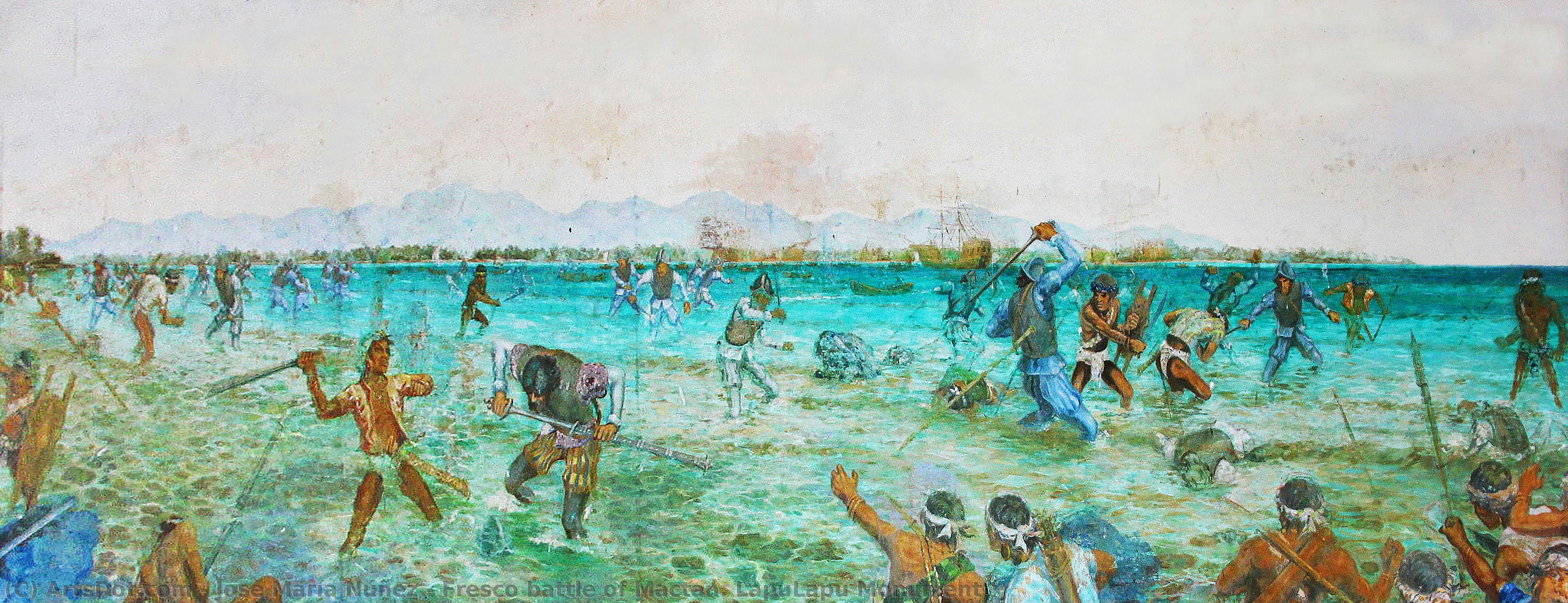 Fresco Battle Of Mactan. Lapulapu Monument — José María Núñez