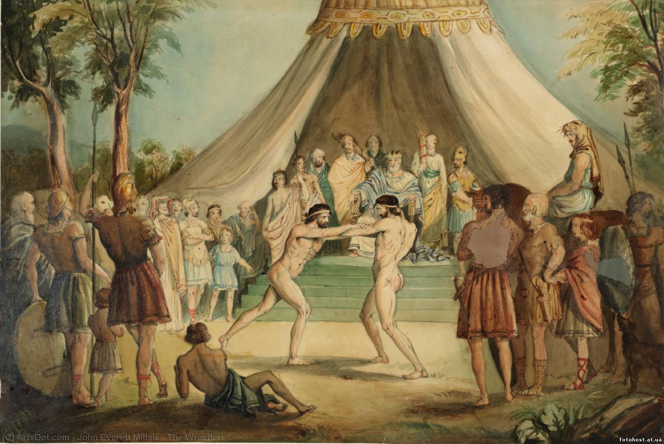 The Wrestlers — Sir John Everett Millais