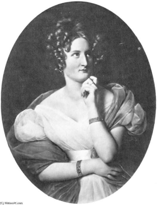 Portrait Of Delphine De Girardin — Louis Hersent