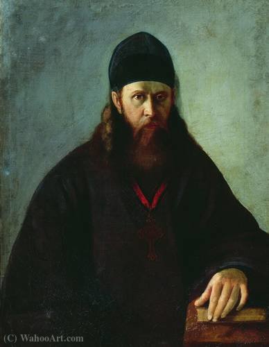 Portrait Of A Priest P.v. Udintsev — Aleksei Ivanovich Korzukhin