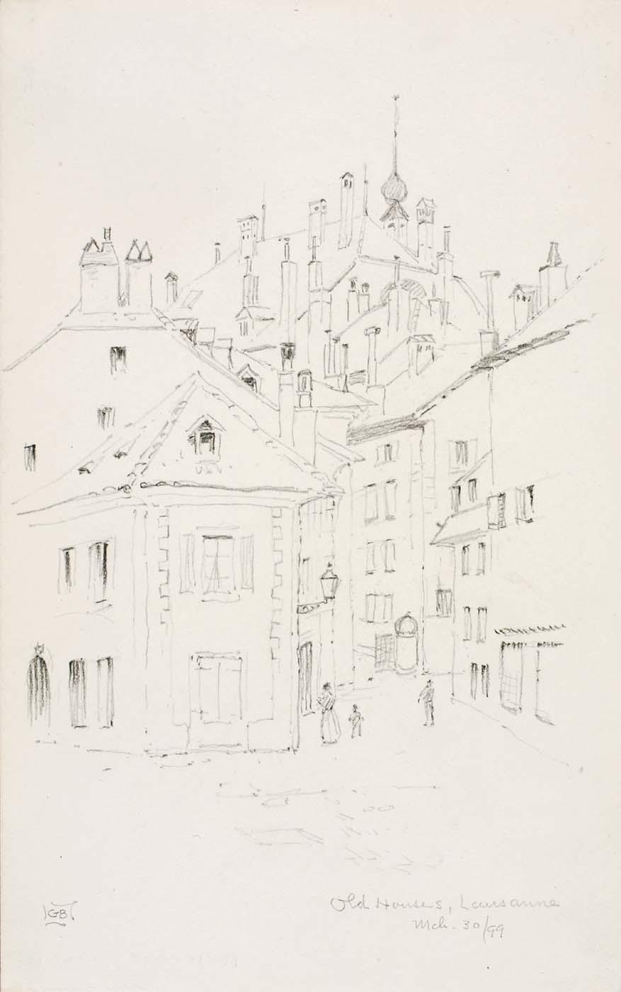 Old Houses, Lausanne — George Elbert Burr